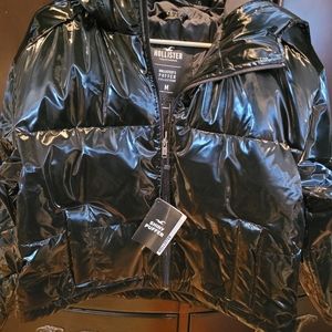 Hollister Vinyl Puffer Jacket